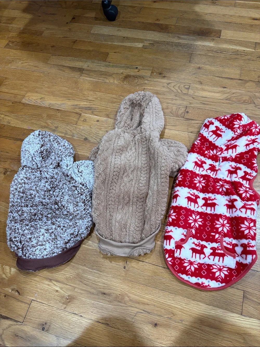 Beige Teddy Fleece Hoodie Jackets for small dogs
